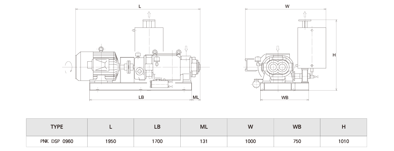 PNK DSP 0960螺杆真空泵 PNK DSP 0960螺杆真空泵