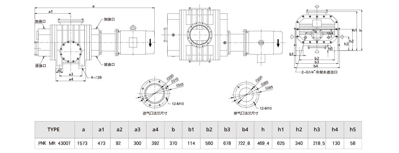 PNK MR 4300T羅茨(cí)真空泵 PNK MR 4300T羅茨真空泵(bèng)