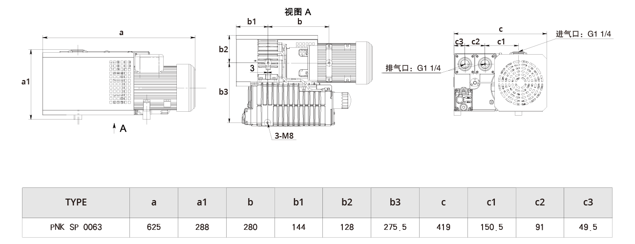 PNK SP 0063單級旋片（piàn）真空（kōng）泵