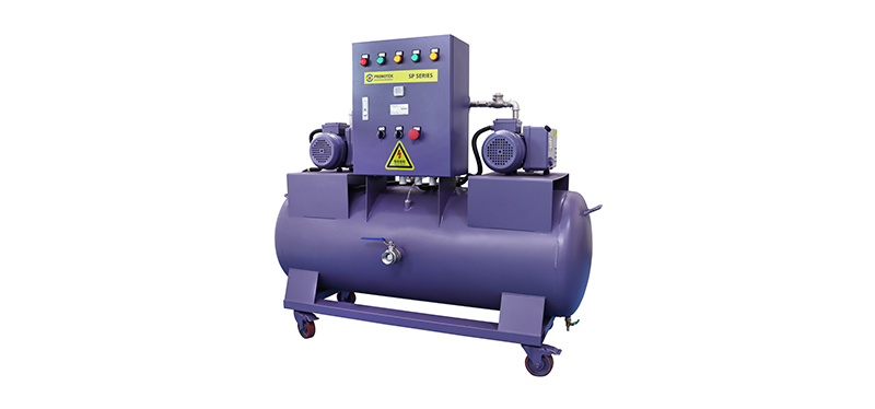 Oil-free vane vacuum system