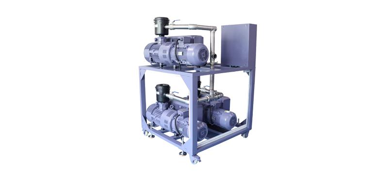 Adsorbing and cutting vacuum system for optical lens